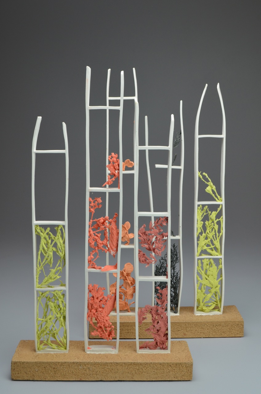 Studio walls with finished ceramic work
